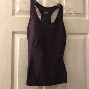 Nike sports tank with built in sports bra.